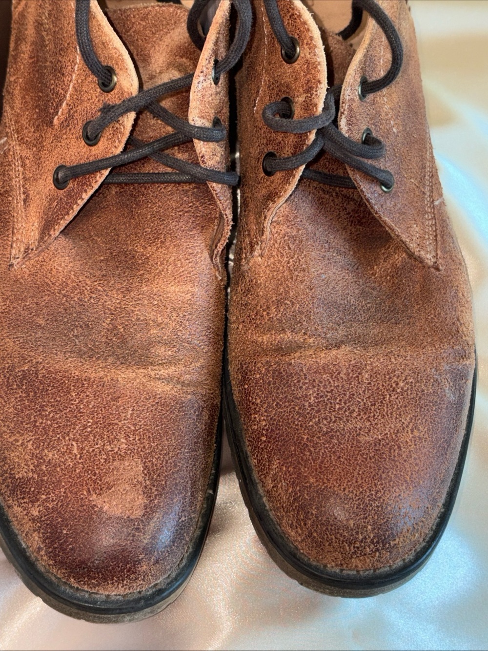 BED|STU Men's Chestnut Brown Suede Chukka Boots Men Sz 12